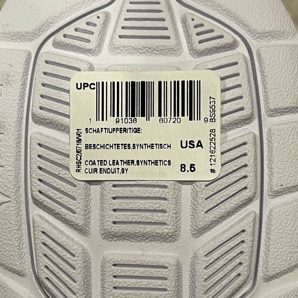 NEW, NEVER WORN, IN BOX. Men’s White Reebok, 8.5, WALK ULTRA 6 DMX MAX 2E - Picture 2 of 7
